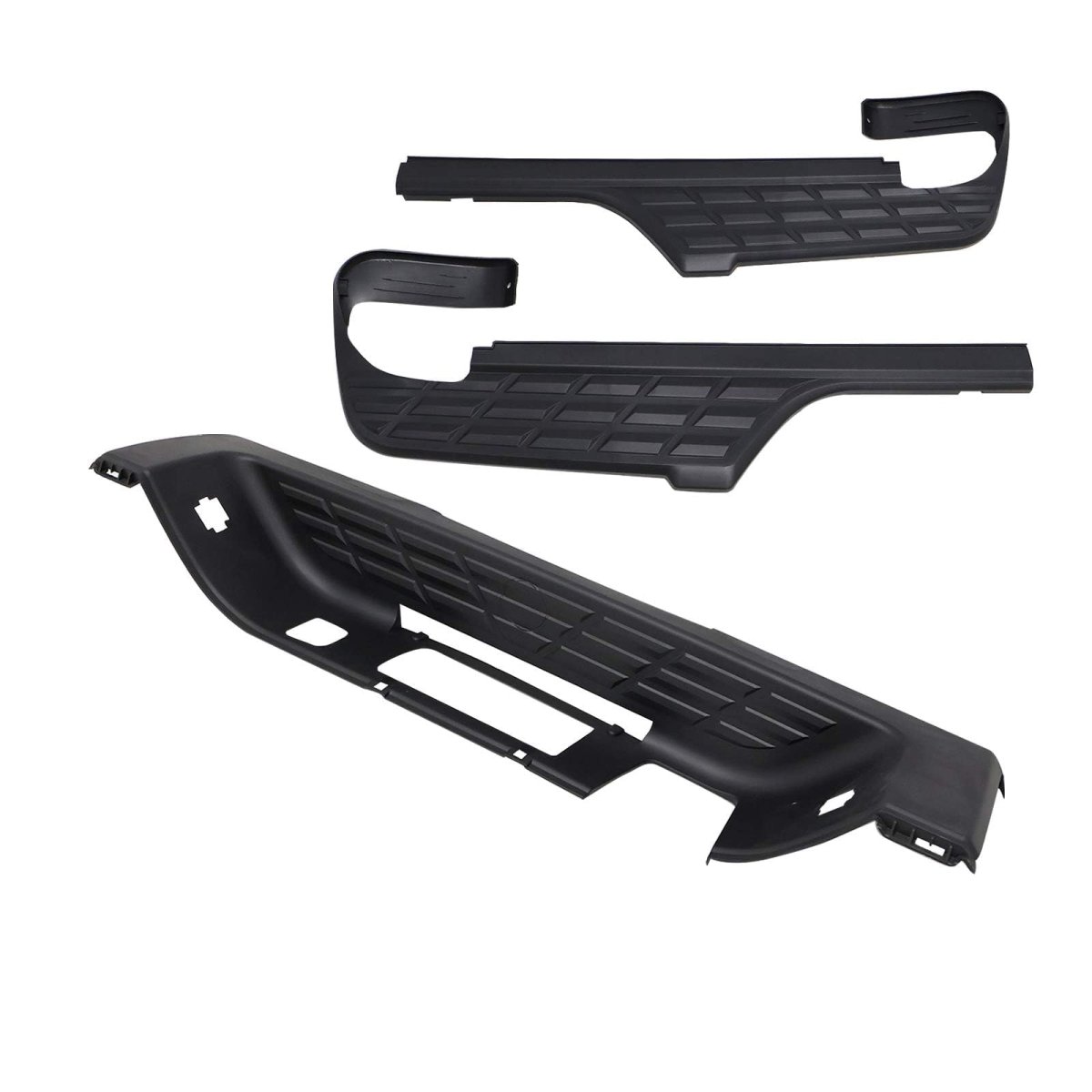 3pcs Rear Bumper Step Pad Left Right Center For Chevrolet Silverado Gmc Sierra 1500 2007 2008 2009 2010 2011 2012 2013 Replace