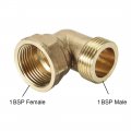 Uxcell Brass Pipe Fitting 90 Degree Elbow 1bsp Male X Female 2pcs