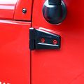 Door Hinge Cover For 2007 2017 Jeep Jk Wrangler Unlimited 2-door 4pcsblack 