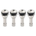 4pcs Tr416 Tire Valve Stems For 0 453 In And 625 Rim Holes 1 5 Metal Valves Rated 130psi Cars Trucks Motorcycles Atvs 