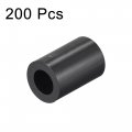 Uxcell Abs Round Spacer Washer Id 4 2mm Od 7mm L 11mm Plastic Standoff For 3d Printer Tv Wall Mounting Electrical Outlet Black