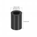 Uxcell Abs Round Spacer Washer Id 4 2mm Od 7mm L 11mm Plastic Standoff For 3d Printer Tv Wall Mounting Electrical Outlet Black