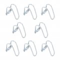 Uxcell Cross-connector Vertical Pipe Clip 8pcs Fit 1-1 4 32mm To 2-3 8 60mm Crossover Buckle Steel Cross Clamp For Greenhouse