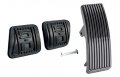 Blue Oval Industries 1985-1993 Mustang 5 0 Manual 5-speed Accelerator Brake And Clutch Pedal Pads Set 