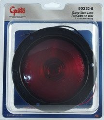 Grote 50232-5 Red Black Economy Steel Light Double Contact