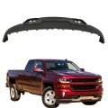 Plastic Front Lower Bumper Cover Valance With Tow Hook Holes And Skid Plate Primered Replacement For Silverado 1500 2016-2019 