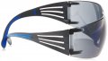 3m Securefit Blue And Gray Safety Glasses With Scotchgard Anti-fog Lens