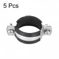 Uxcell Adjustable Pipe Bracket Clamp 1-9 16 40mm Wall Ceiling Mount Iron Strap Support 5pcs