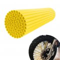 Jfg Racing Spoke Skins 72pcs Yellow Dirt Bike Covers For 8 -21 Rims Drz400 Drz400sm Rm125 Rm250 Wheel Wraps Pipe Trim Universal 