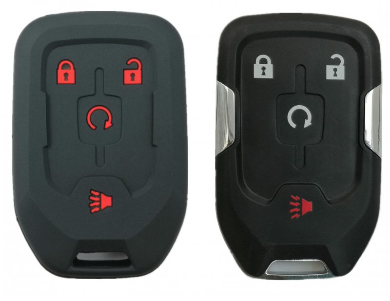 Keyless Entry Remote Key Fob Shell And Silicone Cover For 2017 2018 2019 2020 2021 2022 Gmc Terrain Hyq1ea Hyq1aa 13584512
