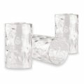 Anmire 3 Pack Clear Water Ripple Glass Shade Cylinder Light Fixture Replacement Globe Or Cover With 1-5 8-inch Fitter For 