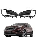 Set Left And Right Side Fog Lights Covers Replacement For Edge 2019 Light Outer Bezel Cover Kt4z15266ca Kt4z15266cb 