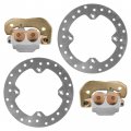 Caltric Front Brake Disc And Caliper Kit Canam Outlander 1000r 4x4 Dps 2018 2019 2020 2021 2022