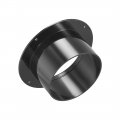 Uxcell Black Straight Duct Connector Flange Abs Plastic Air Outlet Inlet Adaptor For 3 94inch Dia Hose 3pcs