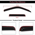 Side Window Deflectors For 1991 To 2005 Ford Explorer Outside Mount Rain Guards With Smoked Tint 4 Piece Set Tape On