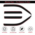 Side Window Deflectors For 1991 To 2005 Ford Explorer Outside Mount Rain Guards With Smoked Tint 4 Piece Set Tape On