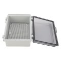 Fydun Abs Plastic Junction Box Hinged Outdoor Enclosure Grey For Universal Project