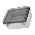 Fydun Abs Plastic Junction Box Hinged Outdoor Enclosure Grey For Universal Project