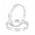 X Autohaux 4pcs 66 1 To 60 Mm Aluminium Alloy Car Hub Centric Rings Wheel Bore Spacer