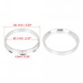 X Autohaux 4pcs 66 1 To 60 Mm Aluminium Alloy Car Hub Centric Rings Wheel Bore Spacer