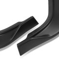 3pcs Stp-style Car Front Bumper Lips Spoiler Wing Body Kit Compatible With Infiniti G37 Coupe 08-13 Matte Black