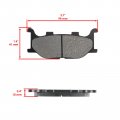 For Front Brake Pads Yamaha Virago 250 X V-star 250 Xv250 4hm-w0045-00-00 Mod-ztf1-1743ront Brake Pads Yamaha Virago 250 X