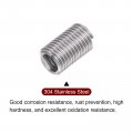 Harfington 20pcs Wire Threaded Inserts 10 -24 Unc 3d 14 4mm 304 Stainless Steel Helical Coiled Thread Sleeve
