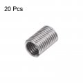 Harfington 20pcs Wire Threaded Inserts 10 -24 Unc 3d 14 4mm 304 Stainless Steel Helical Coiled Thread Sleeve