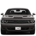Dodge Challenger R T Classic 3d Logo Brushed Metal License Plate Official Licensed Black Aluminum 11 88 In X 6 G3d