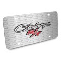 Dodge Challenger R T Classic 3d Logo Brushed Metal License Plate Official Licensed Black Aluminum 11 88 In X 6 G3d