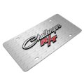 Dodge Challenger R T Classic 3d Logo Brushed Metal License Plate Official Licensed Black Aluminum 11 88 In X 6 G3d