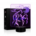 Yiliuba 3d Illusion Lamp Animals Wolf Night Light Touch Table Desks 7 Color Changing Led Lights Animal Figure Lamp Childrenroom 