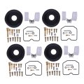 Cicitree 4sets Carburetor Repair Kit Diaphragm Float Compatible For Kawasaki Ninja 500r Ex500 Gpz500s