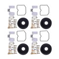 Cicitree 4sets Carburetor Repair Kit Diaphragm Float Compatible For Kawasaki Ninja 500r Ex500 Gpz500s