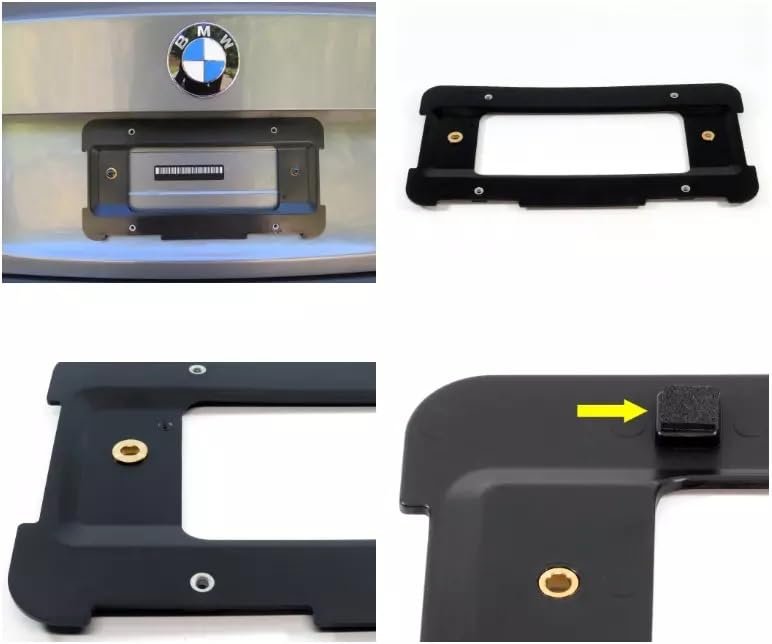 Rear License Pte Mount Frame Tag Bracket For Bmw Z4 2003a 2009 2019a 2025 A Holder Set With X4 Bolts X2 Screws A Relocator