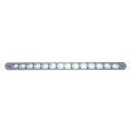 United Pacific 39806 12 14 Led Auxiliary Strip Light With Bezel White Clear Lens 
