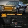 Xridonsen 2pcs 24 Inch Truck Grill Strobe Lights Strip 288 Led Amber Emergency Tailgate Rear Window Grille Flashing Warning