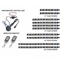 Ledglow 10pc Advanced Million Color Led Motorcycle Accent Underlow Light Kit 15 Solid Colors 6 Patterns Multi-color Flexible
