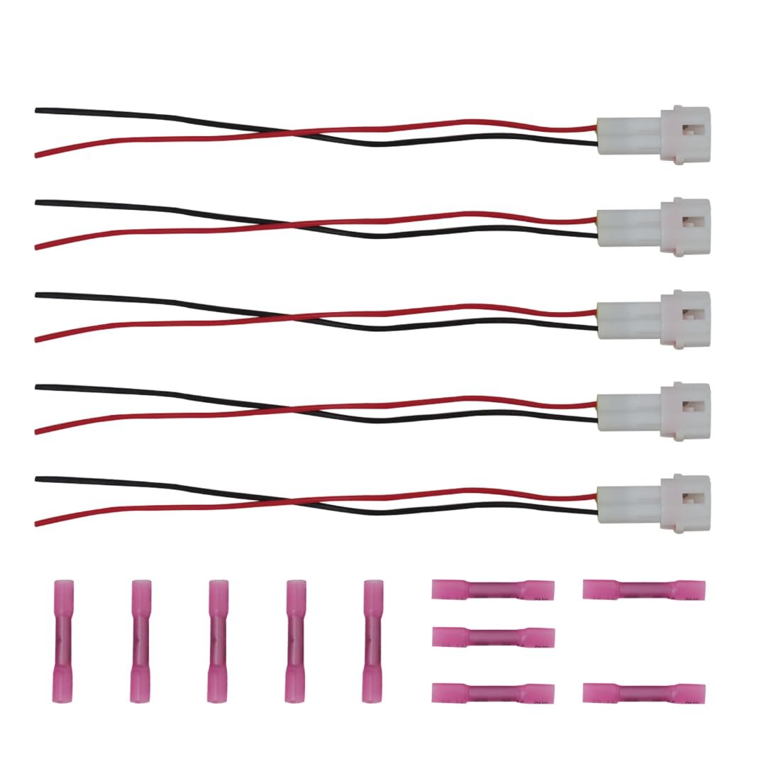 Nghtmre Upgraded 5x Wire Harnesses Replacement 23cm 12v Harness Pigtail Kit For Yamaha Wolverine Rmax And 850 X2 X4 Rmax2 Rmax4
