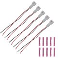 Nghtmre Upgraded 5x Wire Harnesses Replacement 23cm 12v Harness Pigtail Kit For Yamaha Wolverine Rmax And 850 X2 X4 Rmax2 Rmax4