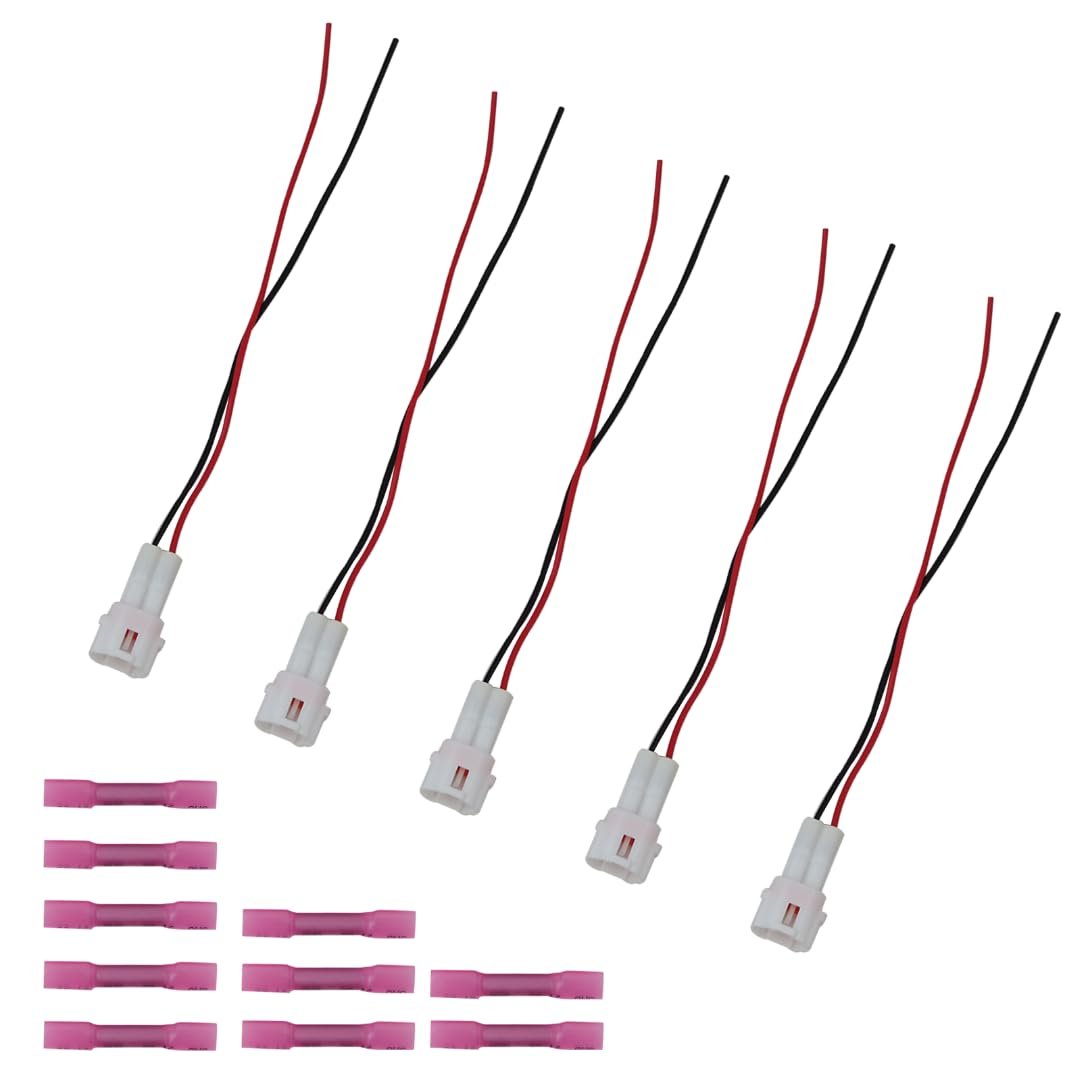 Nghtmre Upgraded 5x Wire Harnesses Replacement 23cm 12v Harness Pigtail Kit For Yamaha Wolverine Rmax And 850 X2 X4 Rmax2 Rmax4