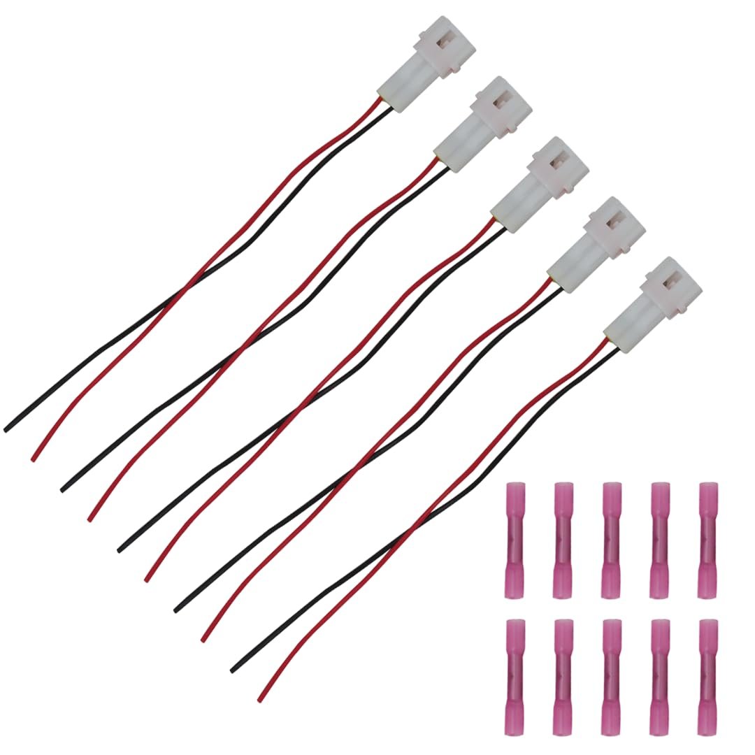 Nghtmre Upgraded 5x Wire Harnesses Replacement 23cm 12v Harness Pigtail Kit For Yamaha Wolverine Rmax And 850 X2 X4 Rmax2 Rmax4