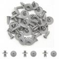 Uxcell 20pcs Gray Car Plastic Rivets Weatherstrip Fender Fastener Clip 8mm