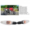 Aramox Turn Signal Blinker Indicator 12v Motorcycle Light Orange Red High Brightness Lamp Replacement For Ducati Monster