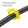 Uxcell Faucet Supply Line Connector G1 2 Female X 79 Inch Long Braided 304 Stainless Steel Water Hose Black