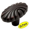 Cosmas 9901orb Oil Rubbed Bronze Oval Cabinet Hardware Oblong Knob 25 Pack 