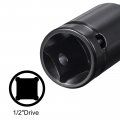 Uxcell 1 2 Drive By 8mm Deep Impact Socket Heat-treated Cr-v Steel 3 15 Length 6-point Metric Sizes Pcs