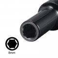 Uxcell 1 2 Drive By 8mm Deep Impact Socket Heat-treated Cr-v Steel 3 15 Length 6-point Metric Sizes Pcs