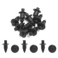 10 Pcs 6mm Hole Universal Retainer Fastener Clip Auto Car Bumper Fender Plastic Rivets Push Pin Clips