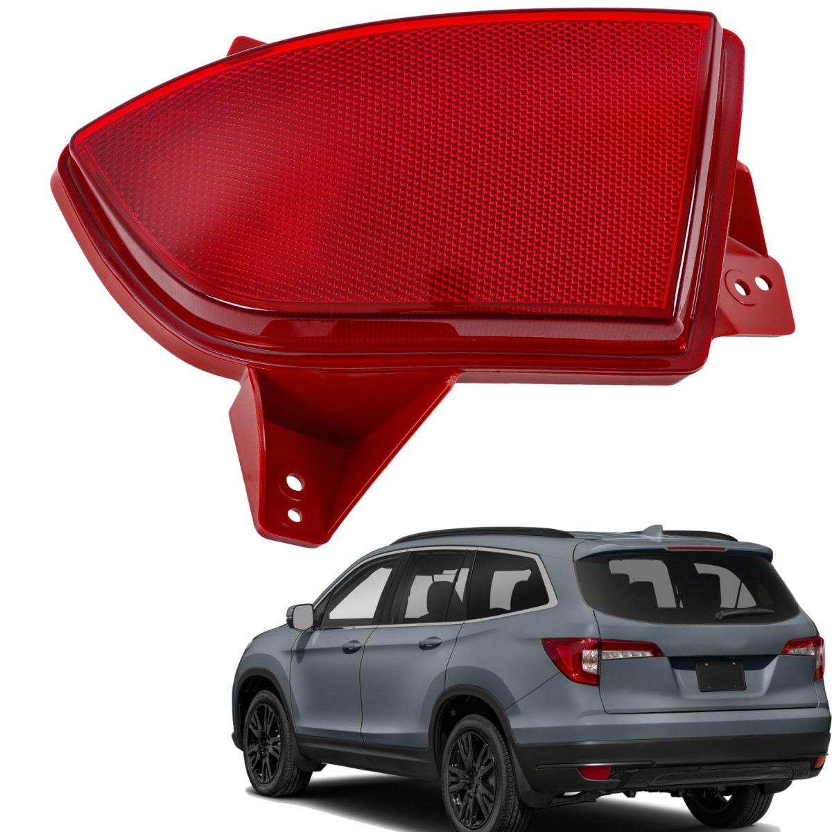 Rear Bumper Reflector Left Side Red Replacement For Pilot 2019-2022